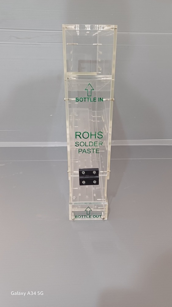 Solder Paste Bottle First In First Out Rack - Color: Ztransperant