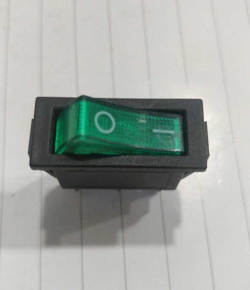 KCD 3 GREEN LIGHT 3 PIN ON-OFF