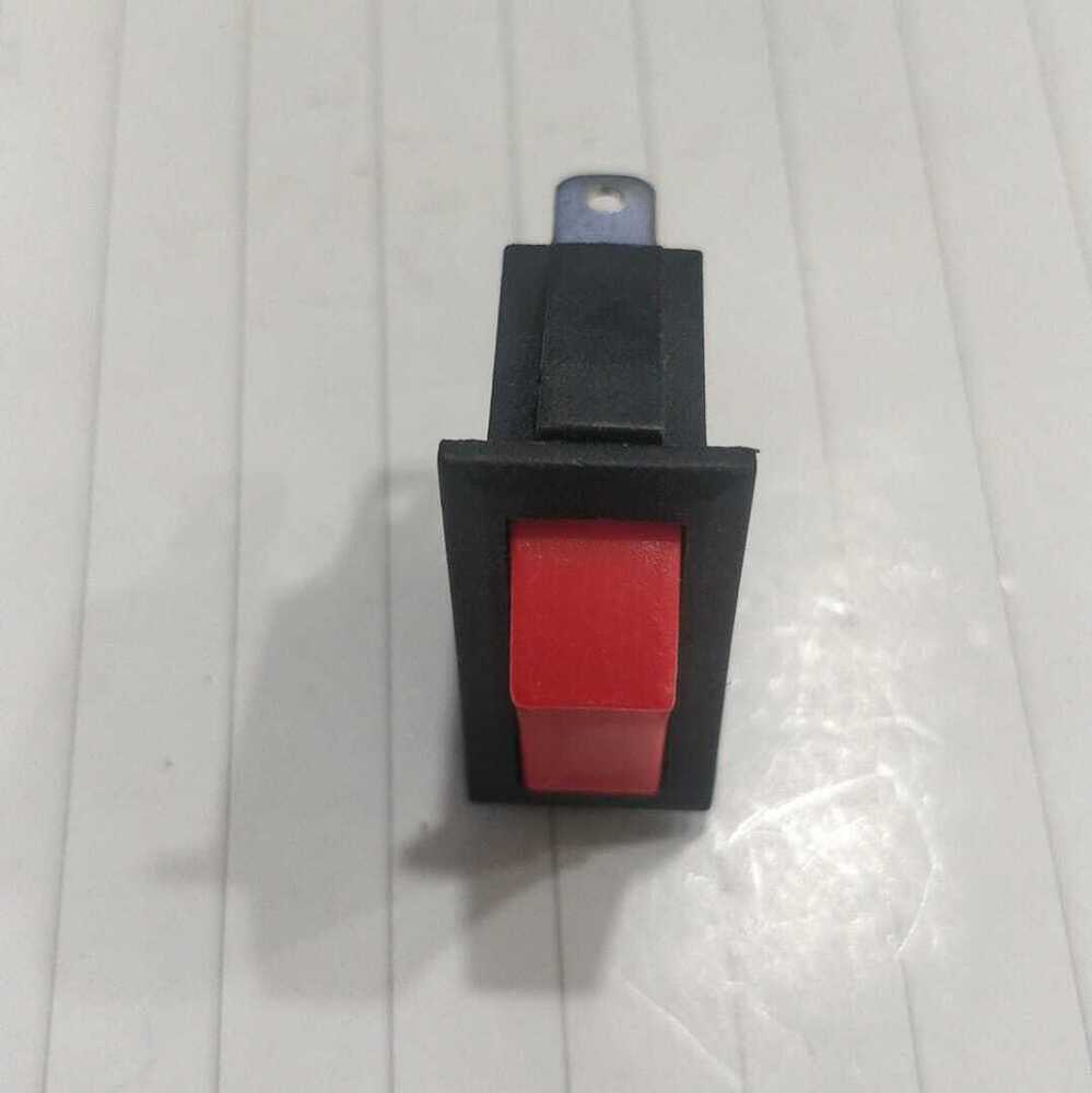 Kcd3 Red (Indian 6a)2 Pin On-off - Copper & Iron Material, Long Rocker Size, Black And Red Color | Non-illuminated, 6amp Rated Voltage