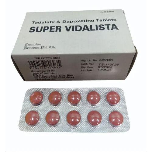 Super Vida-Lista Tada-Lafil Dapo-Xetine Tablets - Drug Type: General Medicines