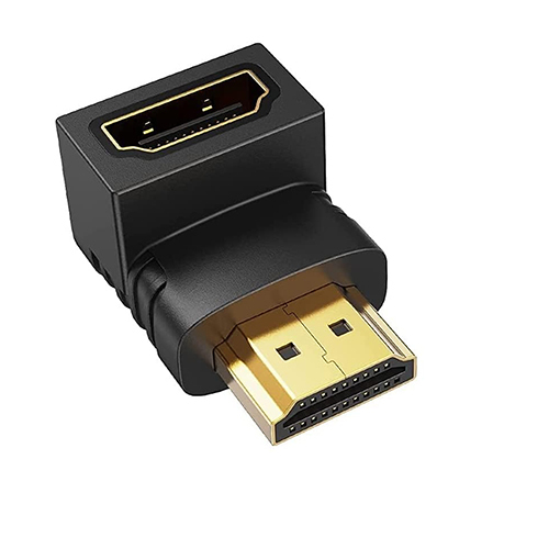 Vyar Gold Plated Hdmi Male To Female Converter Connector Adapter - Color: Black