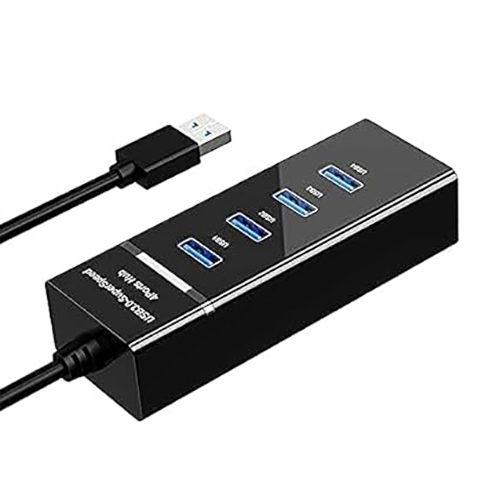 Vyar Extension 4 Ports Adapter Usb - Color: Black