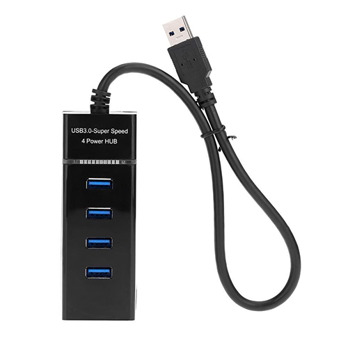 Vyar Extension 4 Ports Adapter Usb - Color: Black