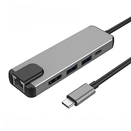 Vyar Type C 5 In 1 Adapter Usb - Color: Silver