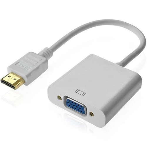 Vyar Hdmi To Vga Converter Adapter Cable With Audio - Color: Silver