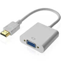 Vyar Hdmi To Vga Converter Adapter Cable With Audio - Color: Silver