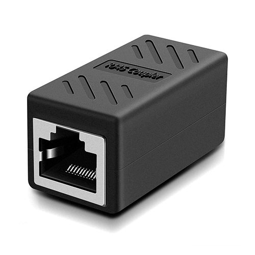 Vyar Rj45 Coupler Ethernet Coupler - Color: Black