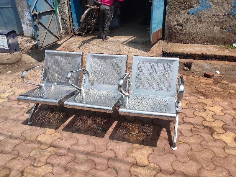 Stailess Steel 3 Setaer Waitng Chair (304)