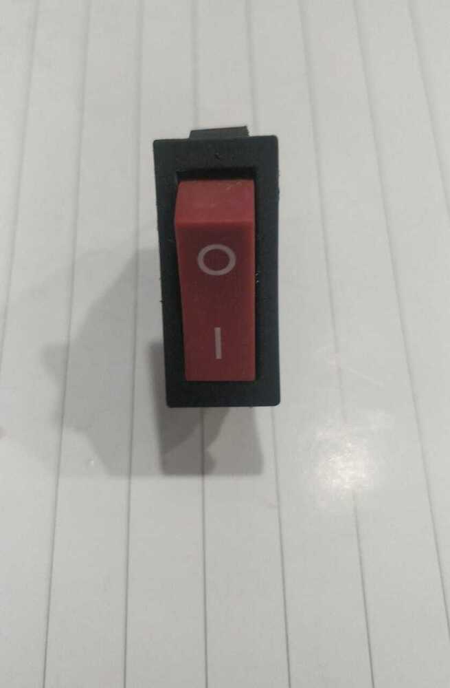 Kcd 3 2 Pin On-off - Copper & Iron Material, Long Rocker Size, Red And Black Color | 5-year Mechanical Life, Ideal For Various Appliances
