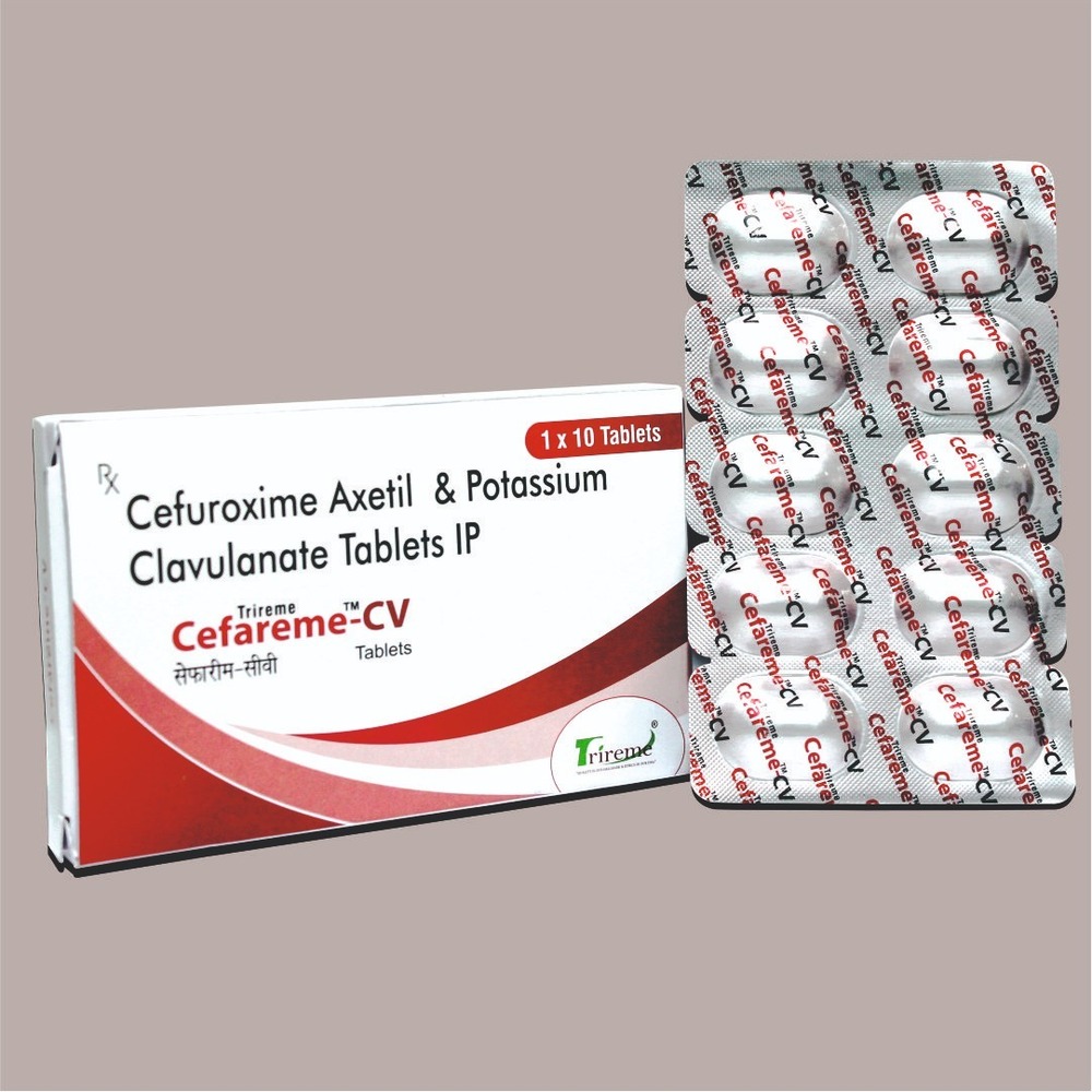 Cefuroxime Axetil 500 mg + Potassium Clavulanate 125 mg Tablets  Broad-Spectrum Antibiotic for Bacterial Infections