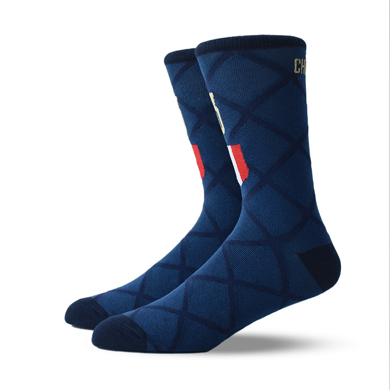 Crew Length Socks - Poly Cotton, Adult Size, Black Color | Breathable, Sweat Absorbent, Tear Resistant, Smooth Texture, Knitted Design