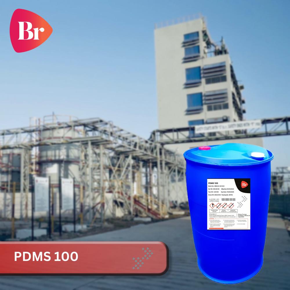 Pdms 100 - Non-reactive Linear Polydimethylpolysiloxane, Exceptional Shear Stability, Water Repellent, Lubricants, High Heat Resistance, Soft Skin Feel, Clear And Colorless Liquid, Ideal For Diverse Industrial Applications