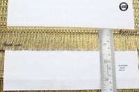 Golden Zalar Lace - Zari Material, 1.5 Inch Width, 18 Meter Length | Fancy One-sided Design, Gender: Female, Border Pattern With Intricate Work