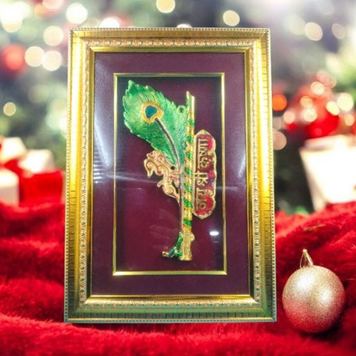 Radha Krishna Morpankh Bansuri Frame