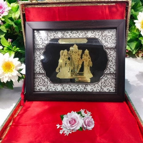 24CT Gold Laser Ram Darbar Frame