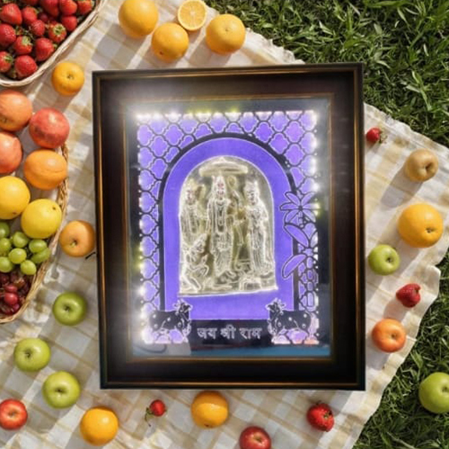 LED Light Silver Ram Darbar Frame