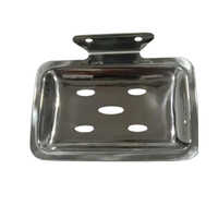 Bathroom Stainless Steel Soap Dish - 4 Inch Rectangular Design, Glossy Silver Finish, Durable Rust-resistant Material
