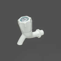 Plastic Short Body Tap - Color: White