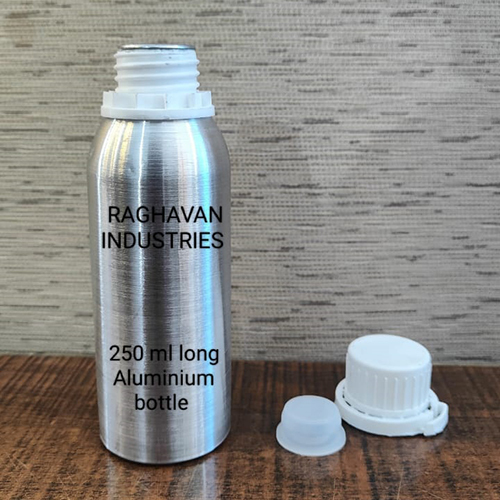 250Ml Long Aluminium Bottle - Color: Silver