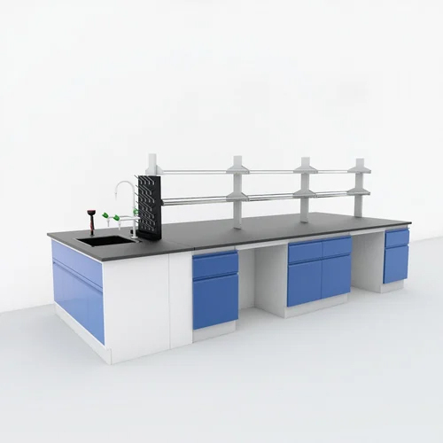 School Laboratory Table - Color: Blue