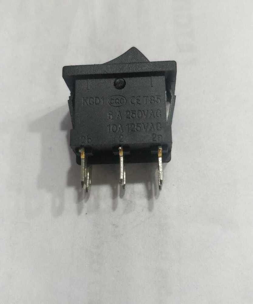 Rocker Switch Black 6 Pin