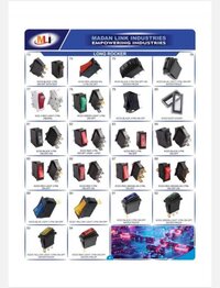 Mini Rocker Switch Red 3 Pin On Off