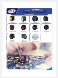 Mini Rocker Switch Red 3 Pin On Off