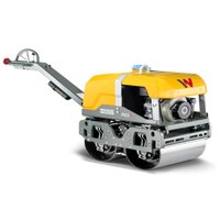 Orange Wacker Neuson Rd7Keh Diesel Engine Walk Behind Roller - Color: Yellow
