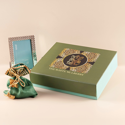 Beautifully Crafted Ganesha Box Hamper - Rectangular Multi-Color Boxes , Smooth Finish for Corporate Gifting , Various Sizes Available