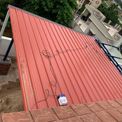 Warehouse Terrace Shed - Color: Red