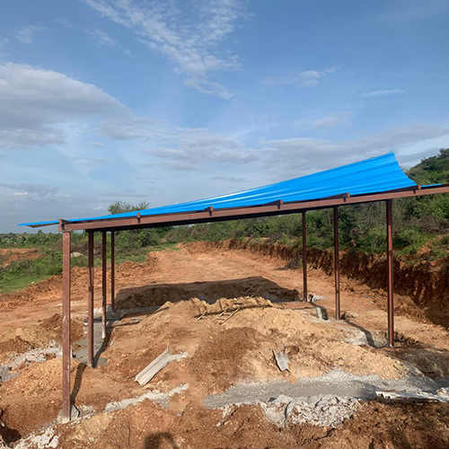 Industrial Composed Shed - Color: Blue
