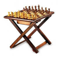 01_sheesham Mango Chess Table - Age Group: All