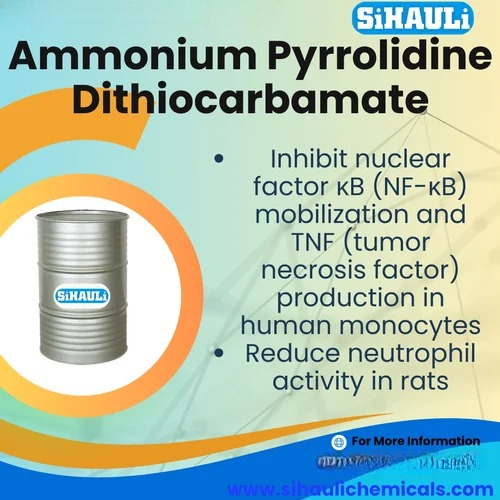 Ammonium Pyrrolidine Dithiocarbamate Manufacturers, Suppliers, Exporters From Vasai Mumbai India