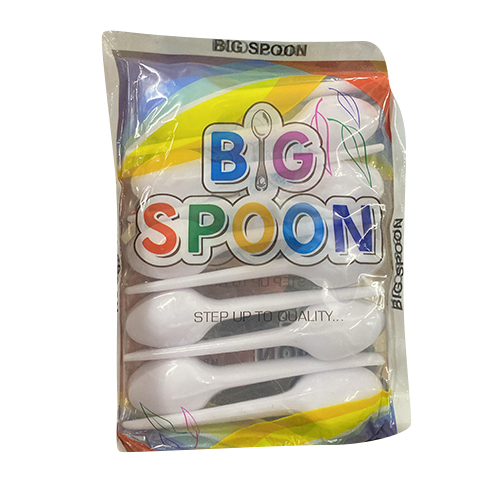 White Plastic Spoon