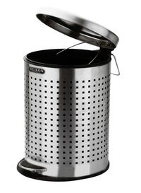 7L Steel Pedal Perforated Dustbin