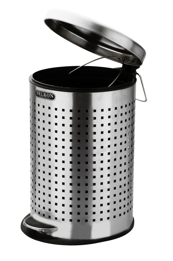 7L Steel Pedal Perforated Dustbin