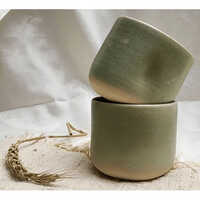 Handmade Ceramic Mint Green Tea Cup