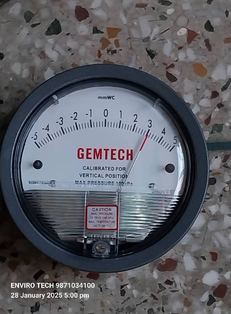 Gemtech Series G2008d Differential Pressure Gauge Range 0-8.0 Inch W.c. And 2.0 Kpa. - Accuracy: A 2% (-Ha Model A 1) Of Fs (A 3% (-Ha A 1.5%) On -0