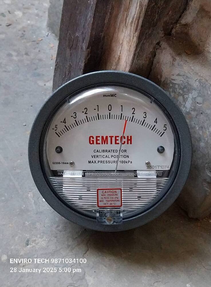 Gemtech Series G2008d Differential Pressure Gauge Range 0-8.0 Inch W.c. And 2.0 Kpa. - Accuracy: A 2% (-Ha Model A 1) Of Fs (A 3% (-Ha A 1.5%) On -0