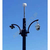 Solar Camera Pole - Color: Black