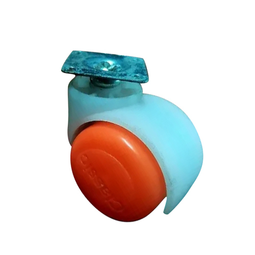 Chair Caster Wheel - Color: White And Orange