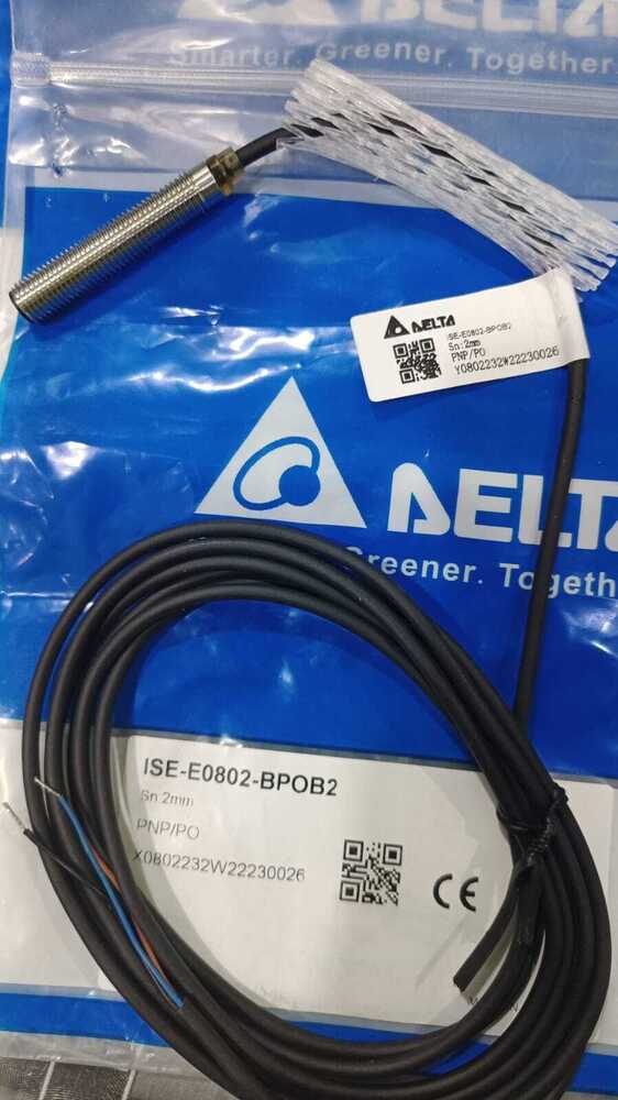 Delta Proximtiy Sensor, 8Mm Dia, Sd 2Mm, Npn-No, Ise-E0802-Bpob2 - Accuracy: A 10% %