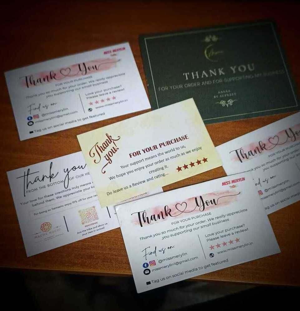 Printed Thank You Cards