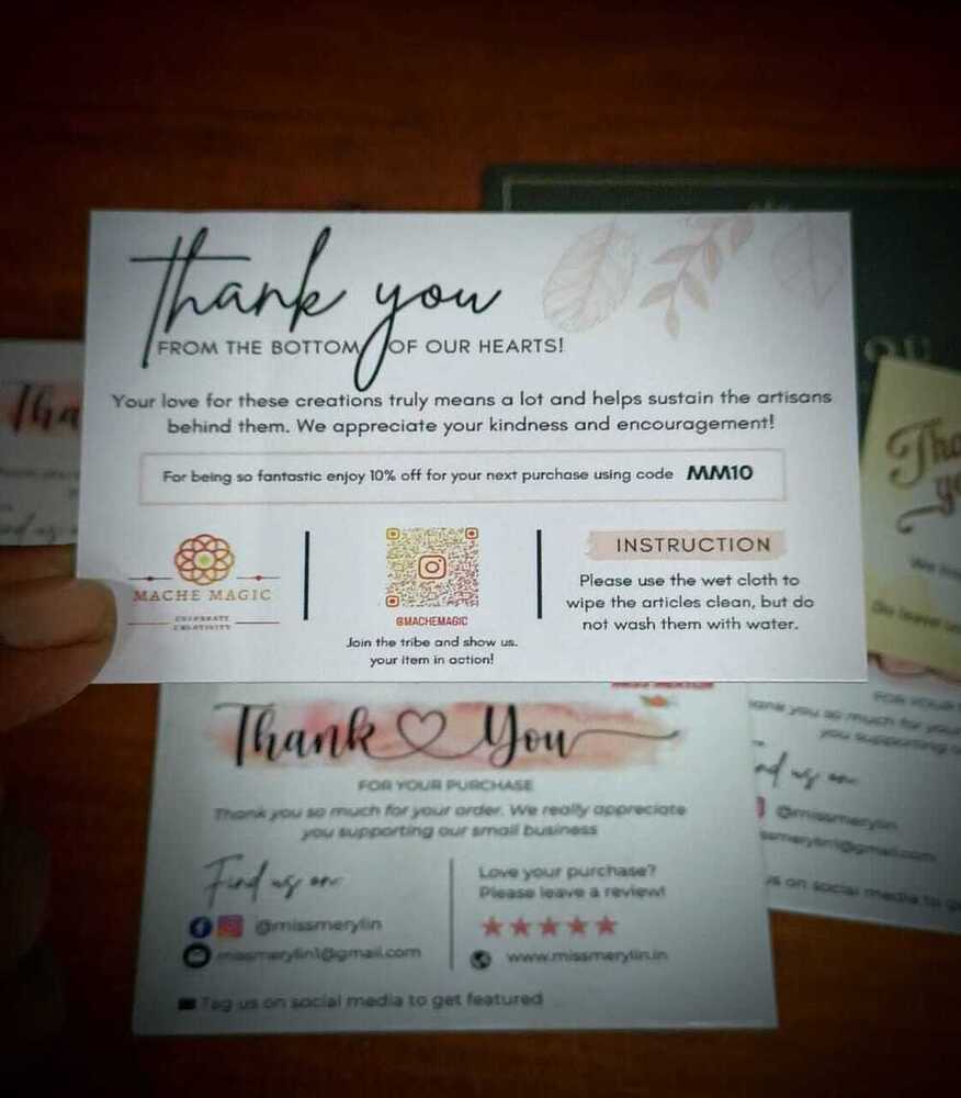 Printed Thank You Cards