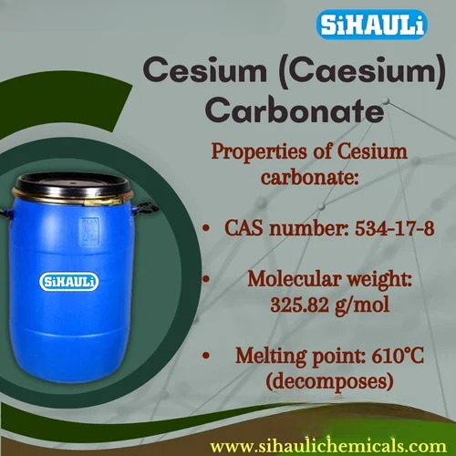 Cesium (Caesium) Carbonate Manufacturers, Suppliers, Exporters From Vasai