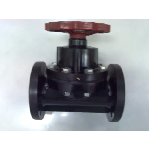 Flanged Pp Ball Valve - Color: Black