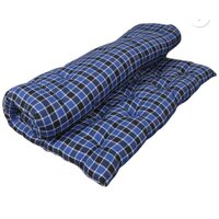Blue Cotton Hostel Bed Mattress - Fabric Type: Polyester