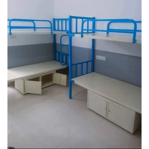 Pg Hostel Single Bed - Color: White And Red