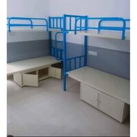 Pg Hostel Single Bed - Color: White And Red