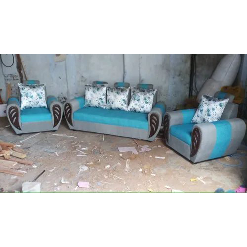 Designer Sofa Set - Color: Blue